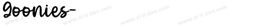 Goonies字体转换