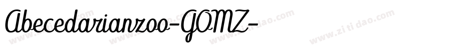 Abecedarianzoo-GOMZ字体转换