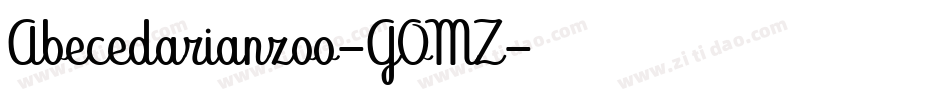 Abecedarianzoo-GOMZ字体转换
