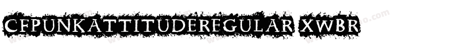 CfPunkAttitudeRegular-xwBR字体转换