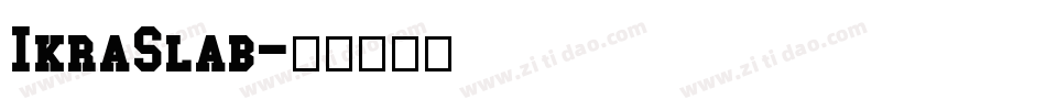 IkraSlab字体转换