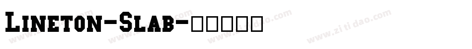 Lineton-Slab字体转换