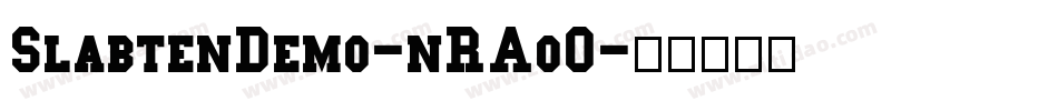 SlabtenDemo-nRAo0字体转换