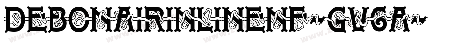DebonairInlineNf-Gv6A字体转换