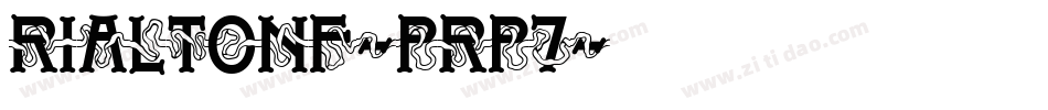 RialtoNf-PrP7字体转换