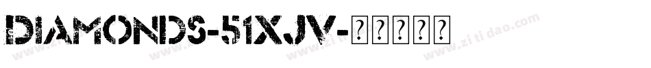 Diamonds-51XJV字体转换