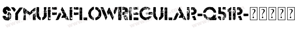 SymufaflowRegular-q51r字体转换