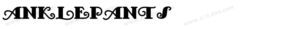 anklepants字体转换