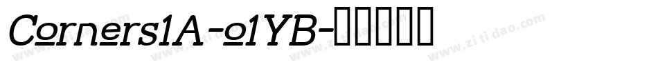 Corners1A-o1YB字体转换