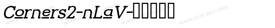 Corners2-nLaV字体转换