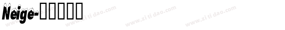 Neige字体转换