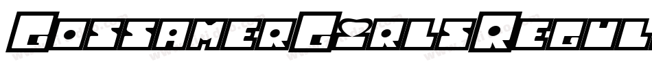 GossamerGirlsRegular-dBn7字体转换