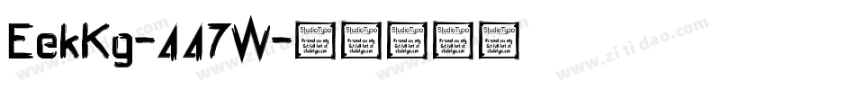 EekKg-447W字体转换