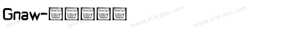 Gnaw字体转换