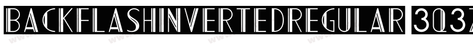 BackflashInvertedRegular-3q3z字体转换