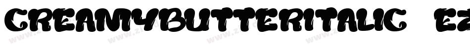 CreamyButterItalic-7ezw字体转换