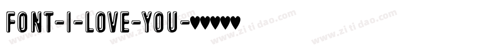 Font-I-Love-You字体转换