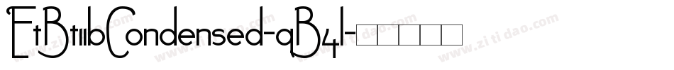 EtBt11bCondensed-qB4l字体转换