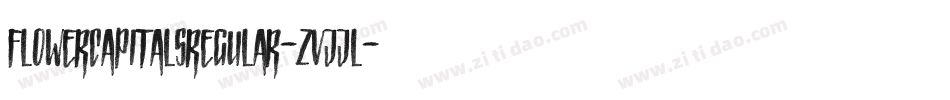 FlowerCapitalsRegular-ZVJJl字体转换