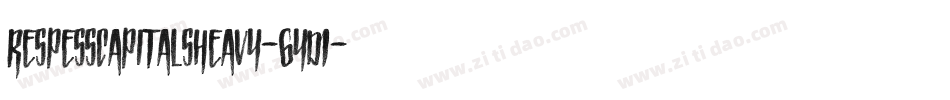RespessCapitalsHeavy-6yD1字体转换