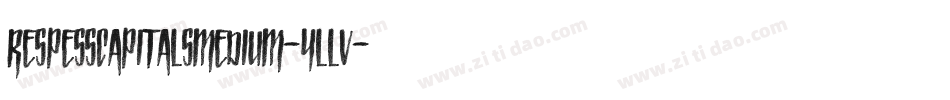RespessCapitalsMedium-yLlV字体转换