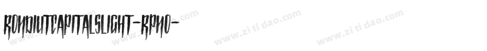 RondiutCapitalsLight-rPnO字体转换