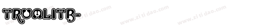 TRUMLITB字体转换