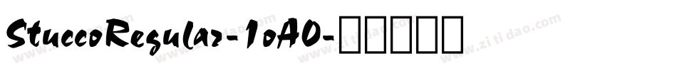 StuccoRegular-1oA0字体转换