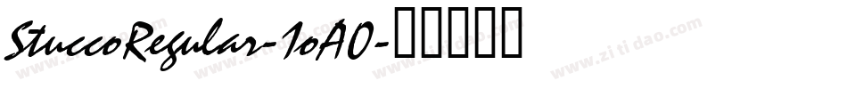 StuccoRegular-1oA0字体转换