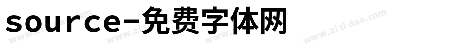 source字体转换
