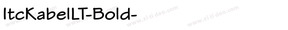 ItcKabelLT-Bold字体转换