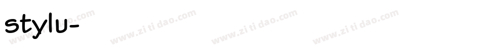 stylu字体转换