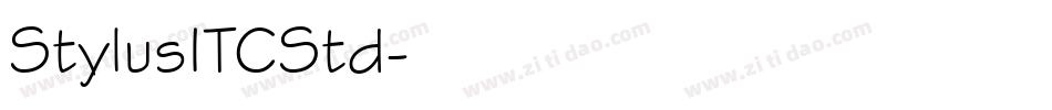 StylusITCStd字体转换