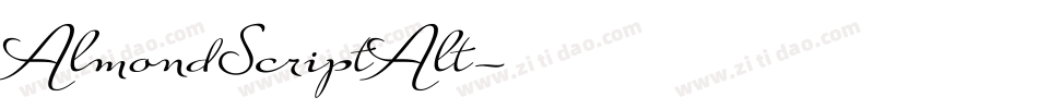 AlmondScriptAlt字体转换