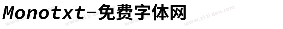 Monotxt字体转换