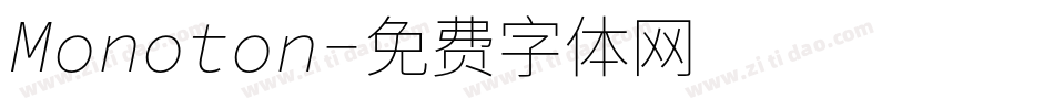 Monoton字体转换