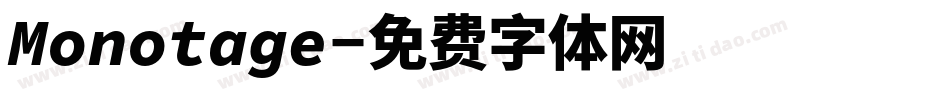 Monotage字体转换