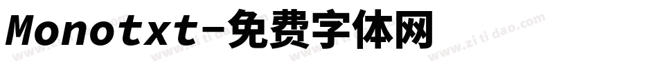 Monotxt字体转换