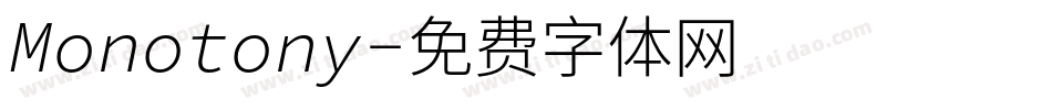 Monotony字体转换
