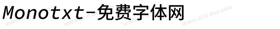 Monotxt字体转换