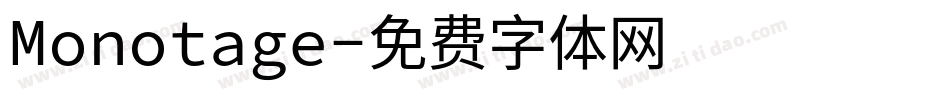 Monotage字体转换