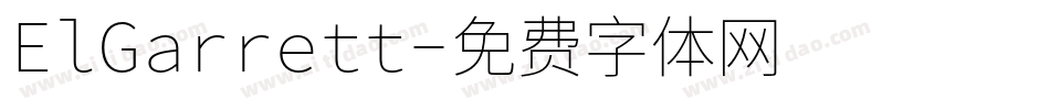 ElGarrett字体转换