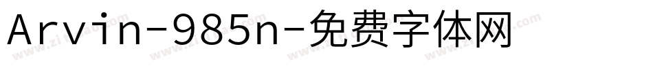 Arvin-985n字体转换