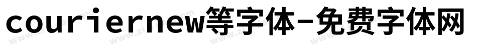 couriernew等字体字体转换
