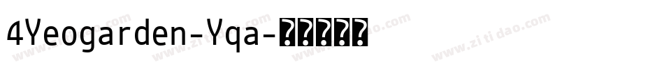4Yeogarden-Yqa字体转换