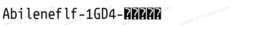 Abileneflf-1GD4字体转换