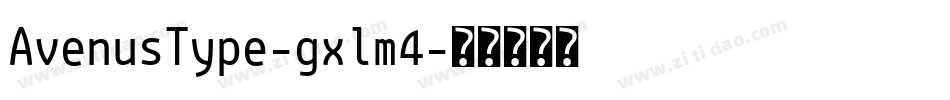 AvenusType-gxlm4字体转换