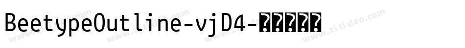 BeetypeOutline-vjD4字体转换