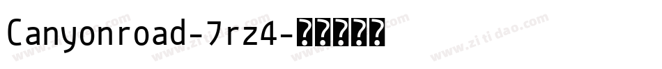 Canyonroad-7rz4字体转换