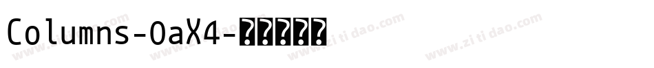 Columns-0aX4字体转换